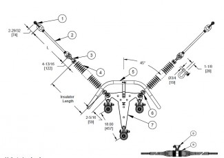 V-String Assembly - Tangent Suspension, Tri-Bundle Conductor, 50K